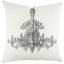 Chandelier Cotton Blend Reversible Throw Pillow