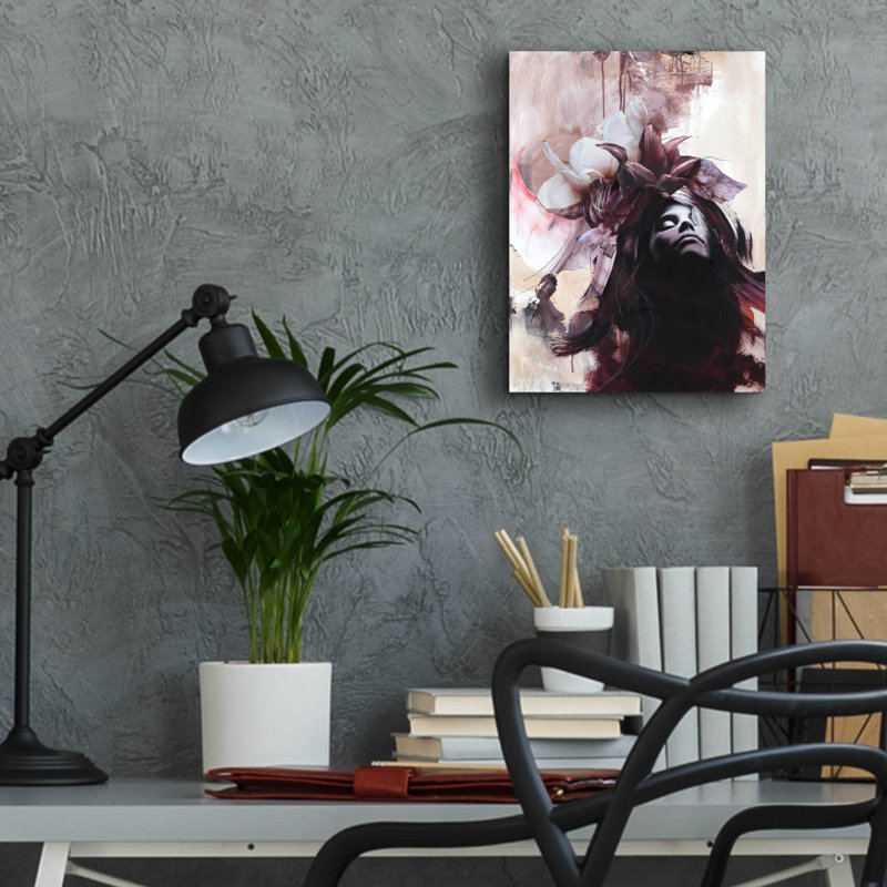 «Imperfection red» par - Impression sans cadre, L 12 po x H 16 po