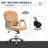 Vinsetto Teddy Fleece Home Office Chair-401276886-401276885