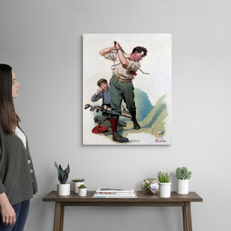 Art mural sur toile Norman Rockwell, Toile tendue, H 30 po x l 24 po x P 1,25 po