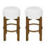 Tabouret de bar en bois massif Rumih-1738747274