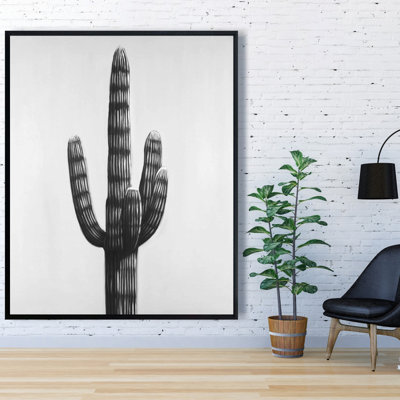 Large Cactus Print On Canvas