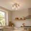 Lustre encastré moderne à 4 lumières avec variateur-1677161580