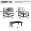 Ensemble modulaire d'extérieur 6 pièces avec table basse 6 pièces-1762570742