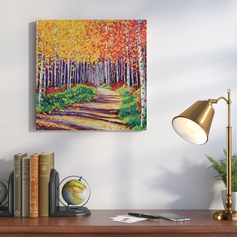 « complexe forest », reproduction d’art sur toile tendue, H 12 po x l 12 po x P 0,75 po