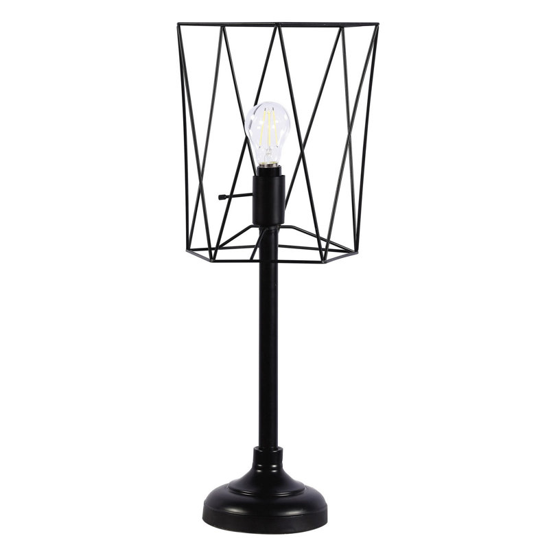 Lampe de table noire 25,5 ", Non