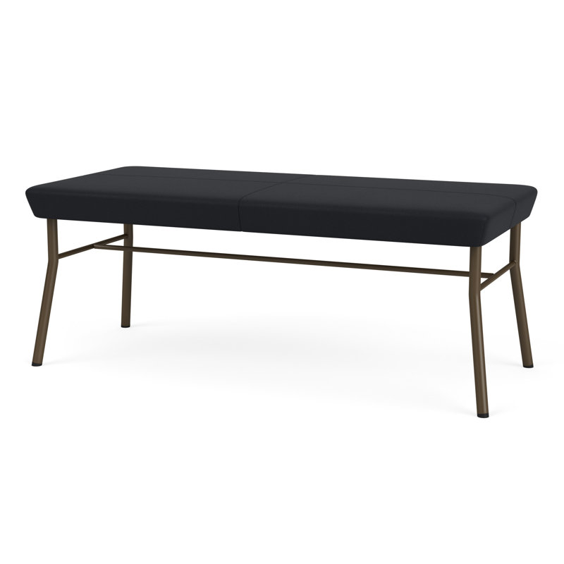 Lesro Banc en métal Mystic, Noir Modena, Bronze