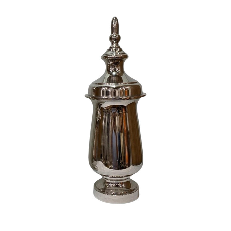 Eimile Metal Ginger Jar, 50cm H x 17cm W x 17cm D