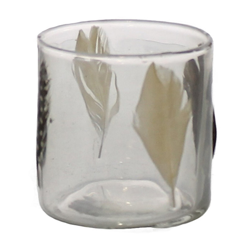 Petit porte-votive en verre mosaïque