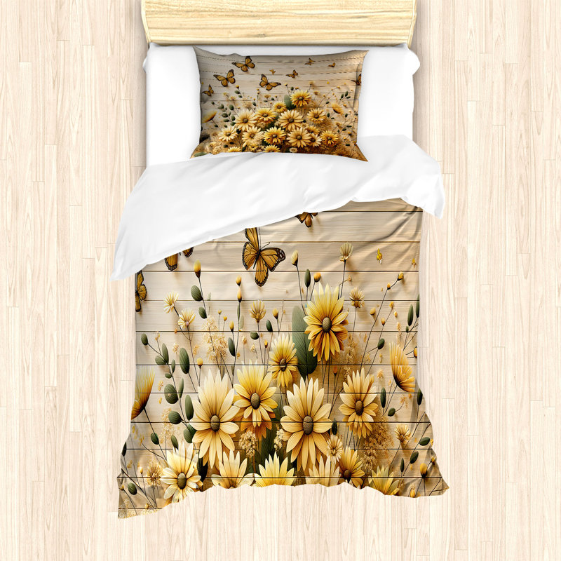 Rustic Duvet Cover, Twin Duvet Cover + 1 Standard Shams