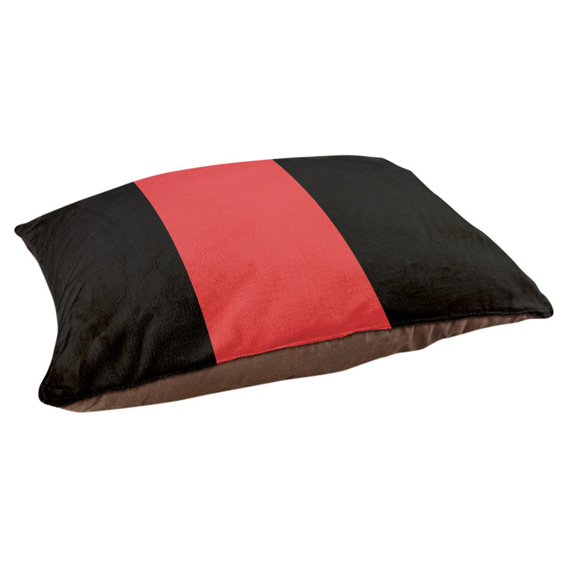 Coussin d'intérieur New York, Moyen (l 28 po x P 18 po x H 9,5 po), Bleu / noir / bleu