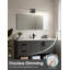 Éclairage pour meuble-lavabo à DEL de 39,4 pouces avec éclairage à intensité variable 5CCT, luminaire de meuble-lavabo noir de 34 W pour miroir et armoire-119921250-119921251-119921254