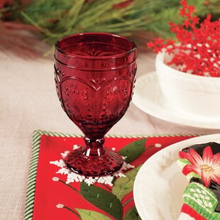 1 Piece 300ml 10oz Vintage Embossed Colored Goblet Wine Glasses Goblets  Stemware Glass Cup Table Decor