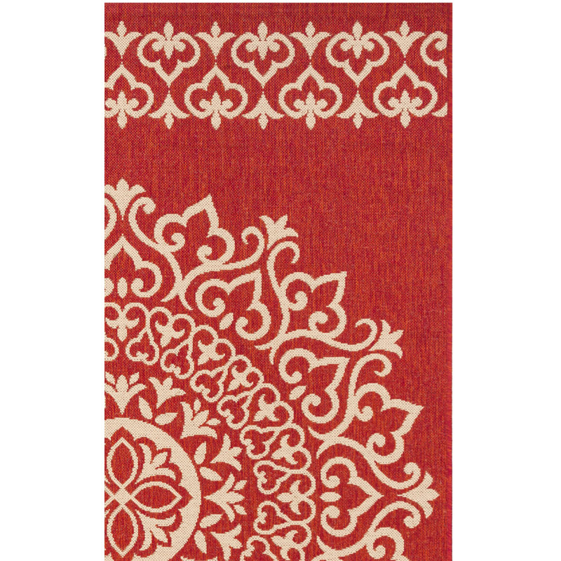 Tapis d'intérieur / extérieur à motif géométrique Ryleigh Performance, Tapis de couloir 2 pi 2 po x 10 pi