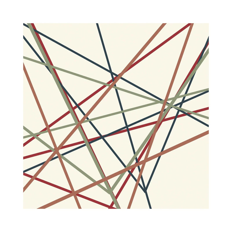 Lined I by Kimberly Allen - Wrapped Canvas Painting, 66.04cm H x 66.04cm W x 1.91cm D