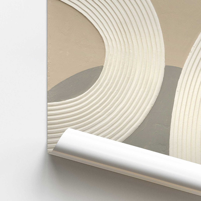 «Rhythm in Neutral Shades I Rolled», reproduction d'art, H 16 po x l 20 po