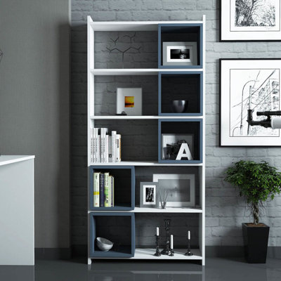 Brightwood 66.93" H x 31.5" W Geometric Bookcase