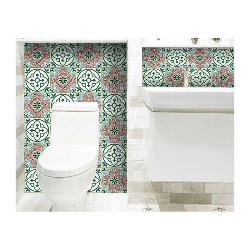 Ensemble de 24 décorations murales, Vert