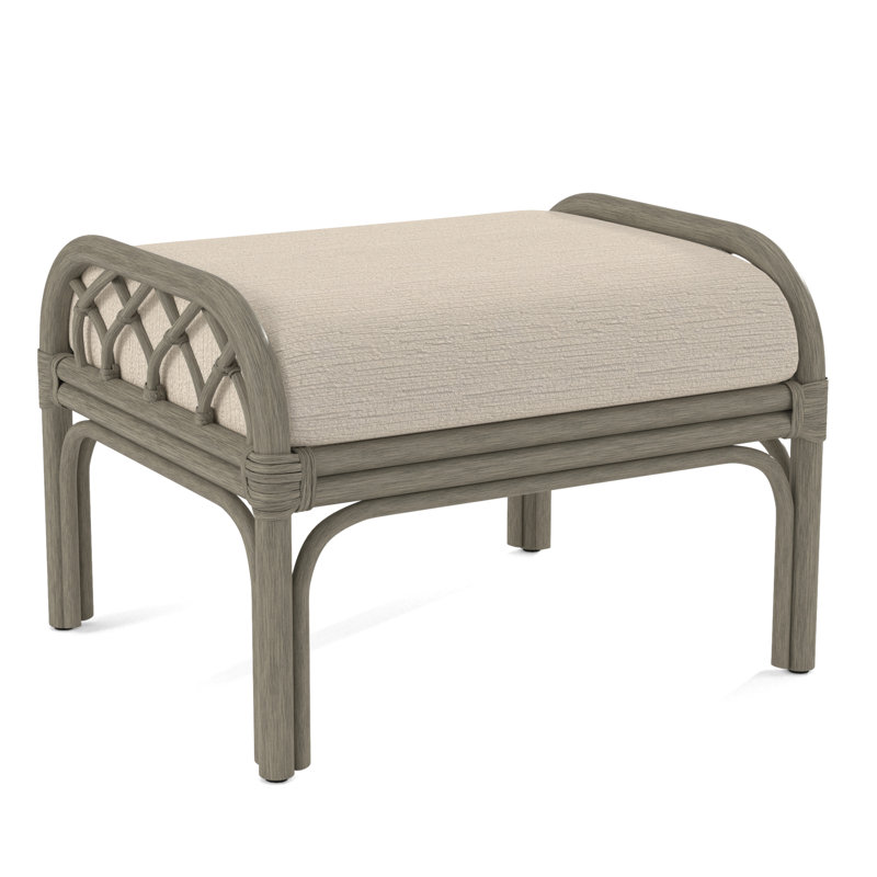 Edgewater Ottoman, Brown Geometric, 0456-33, Stone Hearth