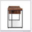 Bureau d'écriture à finition noire noyer et sable avec dessus spacieux et tiroir simple pour le bureau à domicile Sara