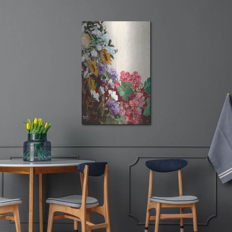  «Hydrangea Vintage» par Meredith Howse, art mural en métal, 24 po x 36 po