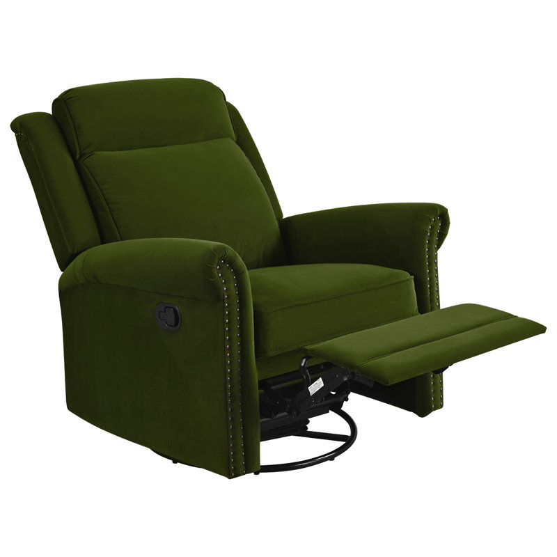 360° Swivel Manual Recliner With Adjustable Backrest And Rocking Function