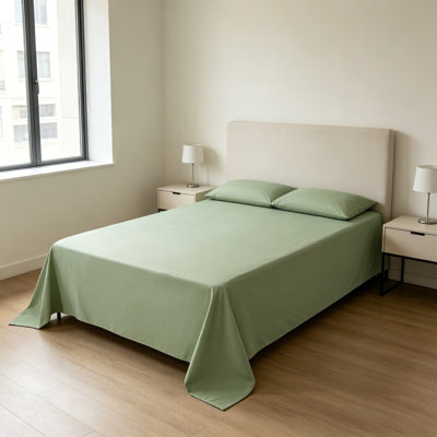 Draps plats, draps confortables, housse de protection pour matelas, résistants à l'eau, résistants aux fuites et ne se tachent pas facilement pour nettoyer et entretenir les draps 63 x 90,5 po