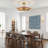 33" Solid Wood Gold Caged Ceiling Fan With Dimmable LED Lights And Remote Control
