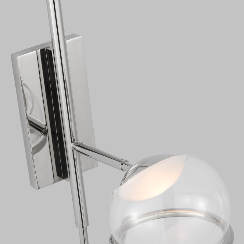 Crosby 1 - Light LED Armed Sconce, Polished Nickel