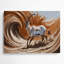 Faune, art mural brun en métal Addax-1473485217