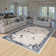 Monaco Series Abrstract Black/Gray/Ivory/Beige Area Rug
