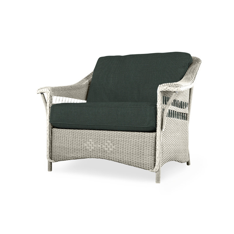 Nantucket Outdoor Lounge Chair, Sandberg Navy, Linen