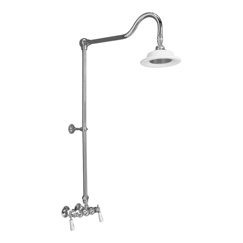 Exposed Shower System with Lever Handles by Strom Living