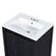 Petit ensemble de meuble-lavabo de style vintage 24 po avec lavabo en céramique, 2 portes à fermeture douce, tablette réglable