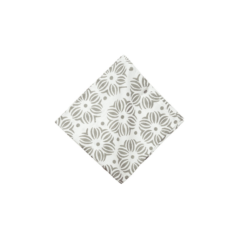 Heider Midge Boulder Cotton Napkin, Gray