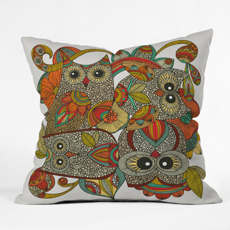 Owls Indoor/Outdoor Throw Pillow, 20" x 20"