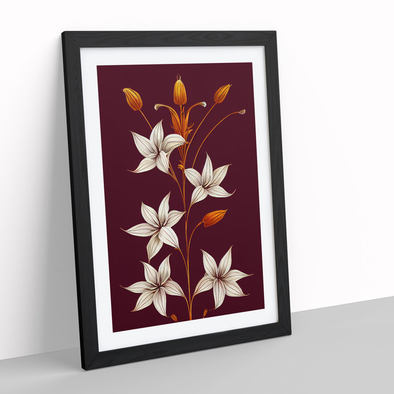 Flawless Flowers - Framed Print, Black, 64cm H x 46cm W x 2cm D