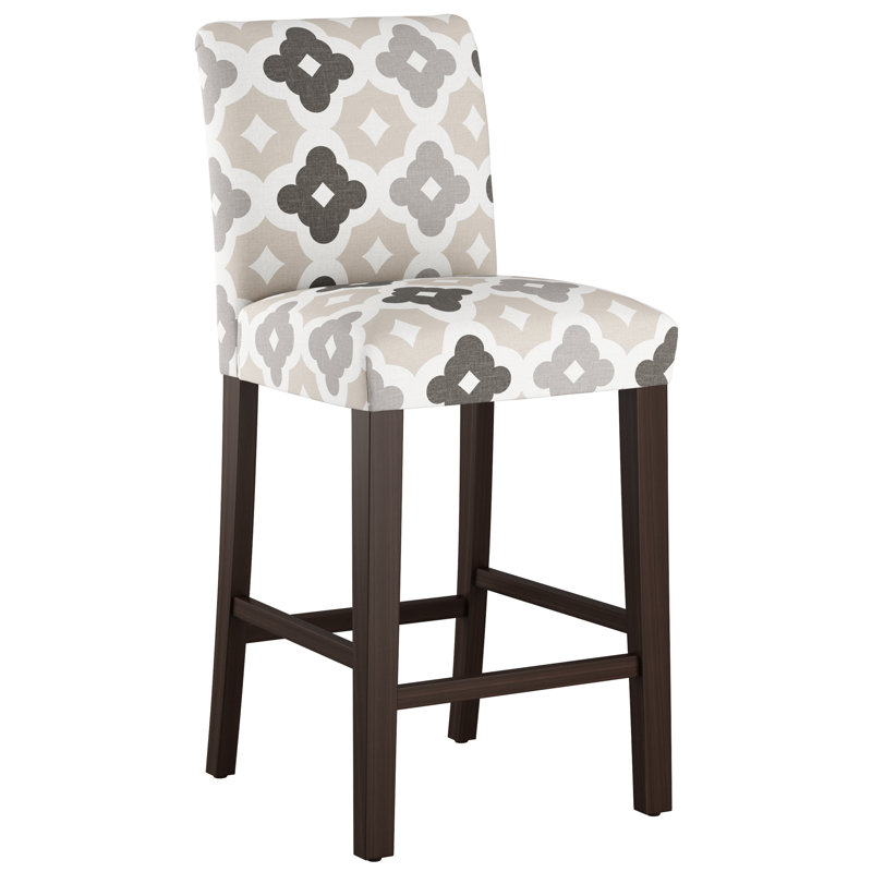 Tabouret de bar et de comptoir Sylva, Tabouret de bar (siège d'une hauteur de 31 po), Taupe, Naturel