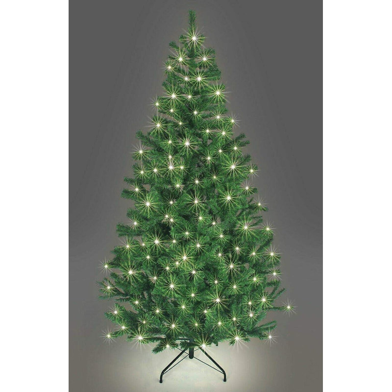 Lighted Artificial Christmas Tree, 8.01ft H