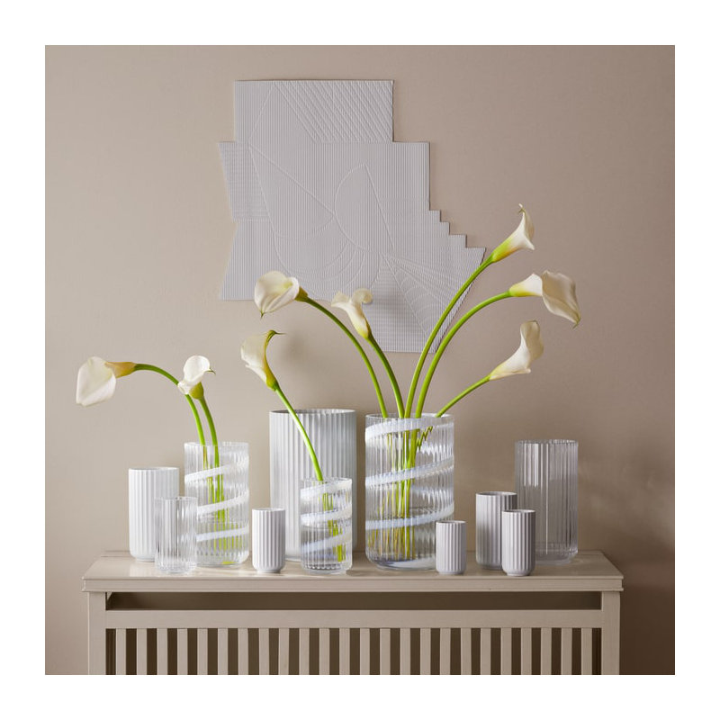 Lyngby Handmade Glass Table Vase, 6.1" H x 3.3" W x 3.3" D