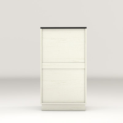 Armoire à paniers à linge 10 gallons avec tiroirs à texture ondulée Modern