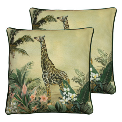 Evans Floral Square Cushion