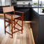 Tabouret de bar en cuir - brun-229713080-229713082