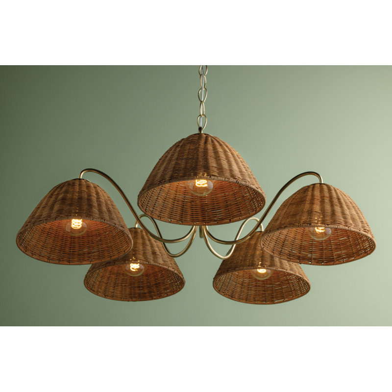 Katniss 5-Light Chandelier, 5, 13.5" H x 38.5" W x 38.5" D