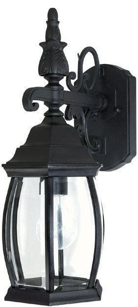 French Country Wall Light, Black