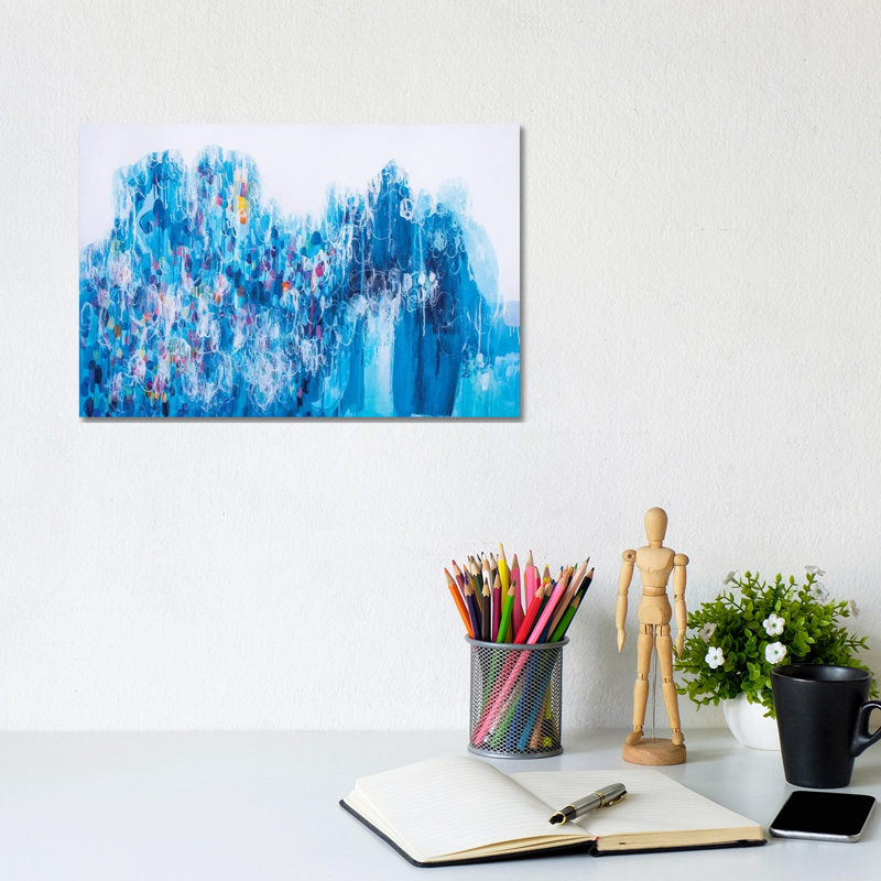 Climbing On The Top By Misako Chida - Wrapped Canvas Painting by Misako Chida - Wrapped Canvas Painting