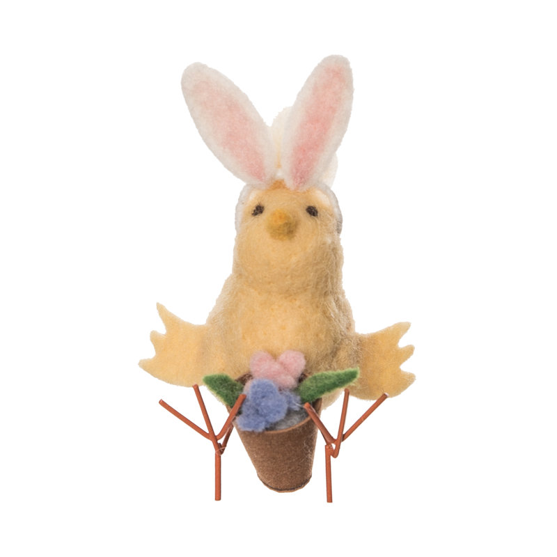 Easter Bunny Ears Chick Figure