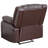Arland Contemprary Faux Leather Pillow Back Recliner-1870347336