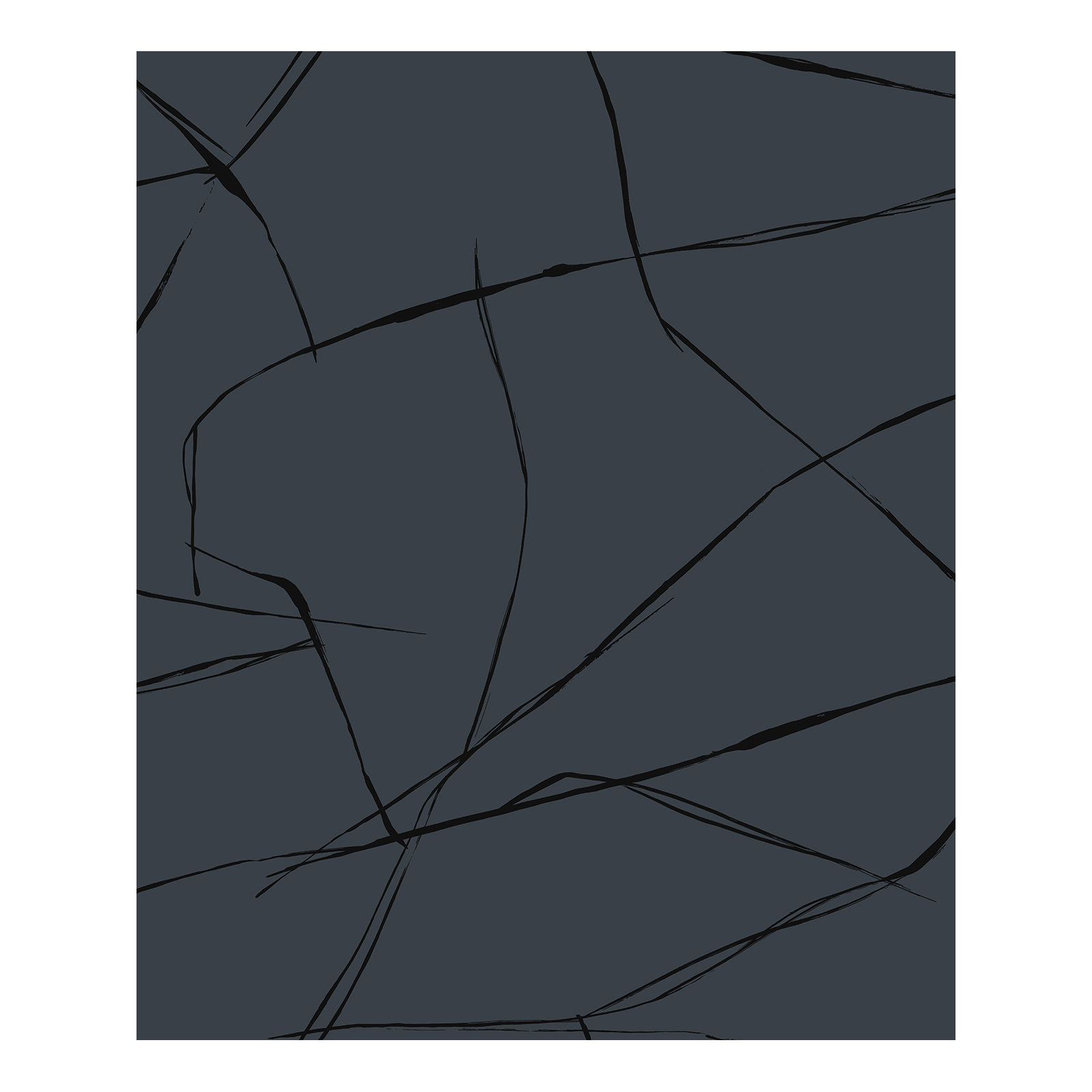 Niseko Modern Abstract Wallpaper, Metallic Midnight Hour