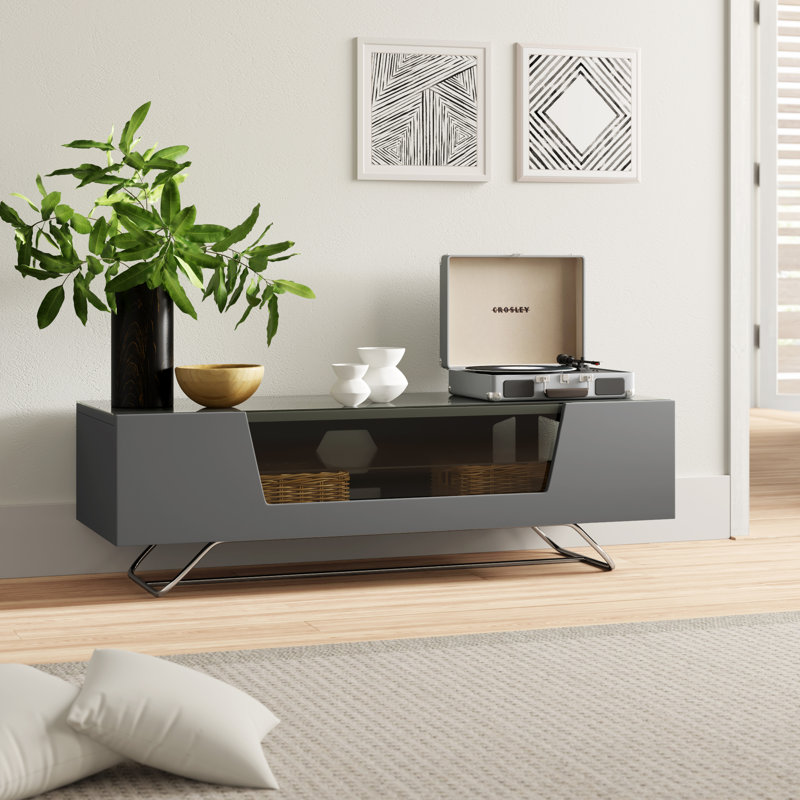 Tatjana Unfinished TV Stand for TVs up to 60", Grey